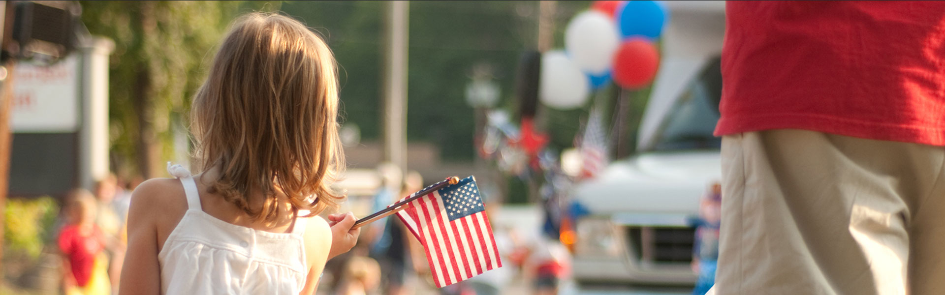Child with flag