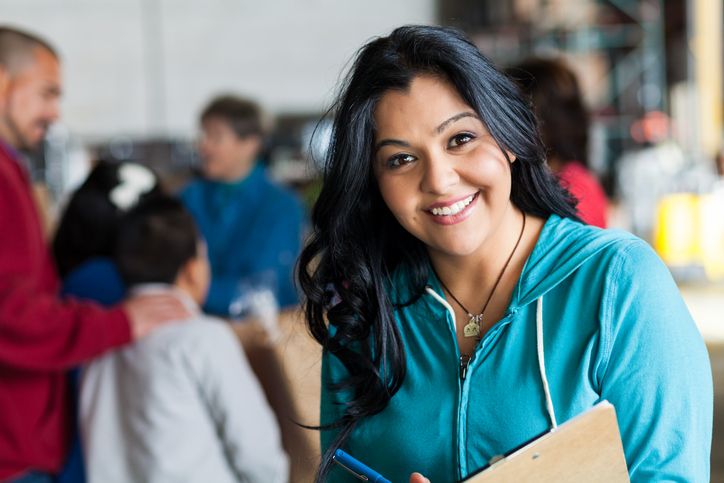 woman smiling 