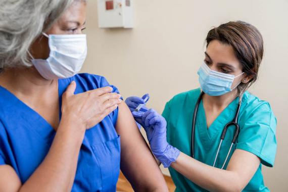 Nurse Giving Vaccine